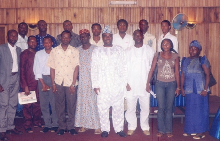 With some members of our defunct e-wealth investment club during the Christmas meeting held at the Lagos Travel Inn on 16/12/2006